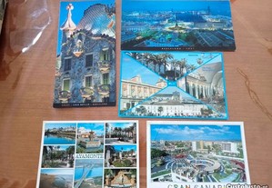 Conjunto postais de Espanha