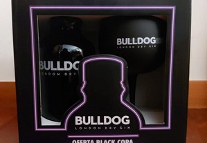 Gin Bulldog London Dry Gin Inglês Garrafa e Copo Kit para Oferecer