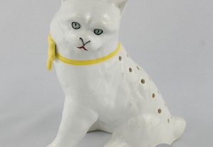 Paliteiro em Porcelana SP Coimbra em forma de gato