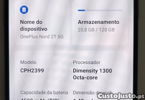 Telemóvel com uma oferta