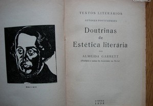 Almeida Garrett. Doutrinas Estética Literária.1938