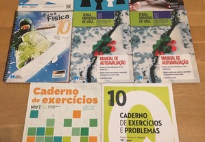 Cadernos de Atividades 10º ano - Matemática, Física Química, Biologia e Geologia, Inglês, Filosofia