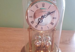 Relógio de mesa com campânula de vidro Selectra Quartz Alemanha