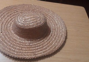 Chapéu de Palha Vintage Decorativo