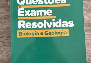 Livro com questões de exame resolvidas Biologia e Geologia