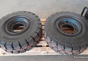 Jantes + pneus empilhador linde h45d-01