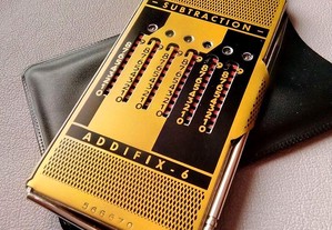 ADDIFIX-6, calculadora mecânica, vintage