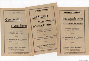 Três catálogos da Livraria Avelar Machado (1946)