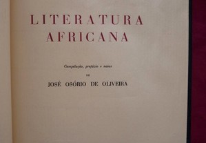 Literatura Africana. Compilação de José Osório de