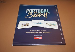 Portugal em Sketch -Uma colecção com 20 gravuras-Correio da manhã