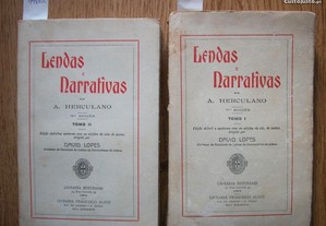 Lendas e Narrativas. Alexandre Herculano.2 Volumes