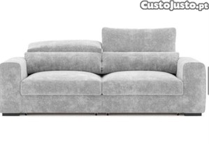 Sof cinza com tecido