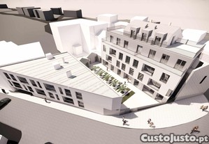 Apartamento t3 duplex de luxo em construção, condomínio fechado pátio marquês, centro de abrantes.