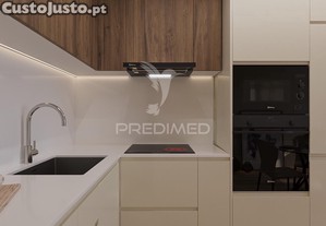 T2, novo, terraço e lugar de garagem