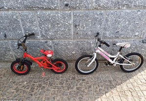 Bicicletas roda 12 e roda 16