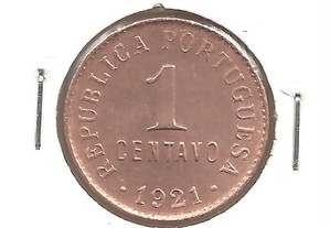 Espadim - Moeda de 1 Centavo de 1921 - Soberba