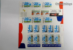 5 Carteiras/Carnets de selos novos MNH Holanda