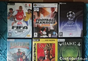 Jogos variados para p.c. e Playstation.