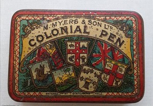 Caixa vintage M. Myers & Son Ltd - Colonial Pen