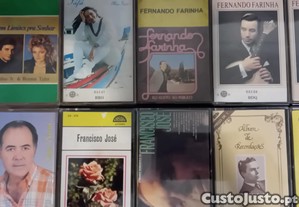 Cassetes Música Portuguesa e Brasileira Letra F.