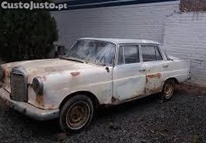 peças Mercedes ponton e rabo peixe W110/111/120