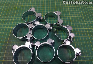 8 Abraçadeiras reforçadas diâmetro 40 - 43 mm