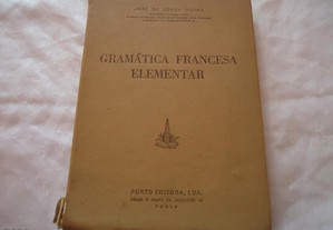 Livro Gramática Francesa Elementar 1967