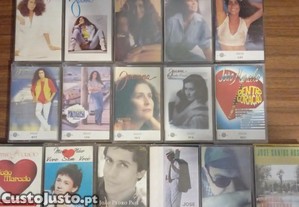 Cassetes Música Portuguesa e Brasileira Letra J.