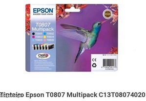 Tinteiros Epson T0807 multipack color