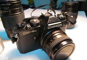 Máquina fotográfica chinon cm-4s com vários acessó