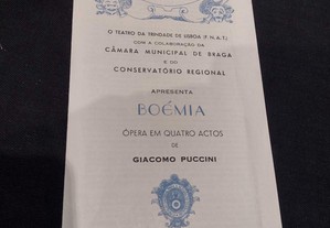 Programa Teatro Circo Braga 1964