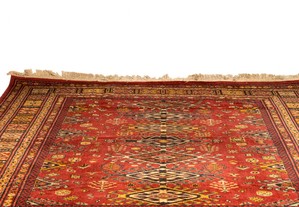Tapete persa Ciammakale vermelho 325 cm x 235 cm século XIX
