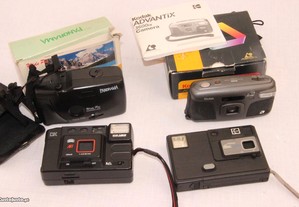4 máquinas fotográficas usadas