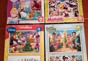Conjuntos de 2 Puzzles 48 peças - 4 a 5 anos