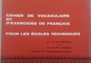 Cahier de Vocabulaire et d'Exercices de Français..