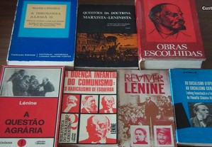 Lote livros Engels,Karl Marx,V.I.Lenine
