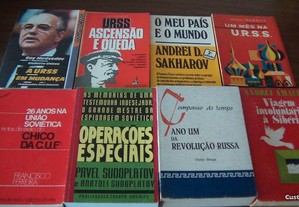 Lote livros sobre URSS