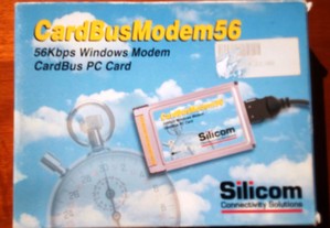 Modem CardBus 56Kbps Silicom-PCMCIA