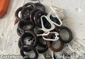 conjunto de argolas para cortinados