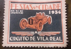 Circuito de Vila Real 1936 vinheta publicidade rar
