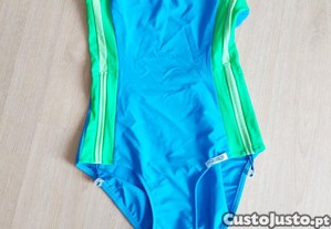 Fato de banho desportivo azul