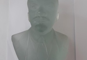 Busto de Lenine em Vidro Fosco