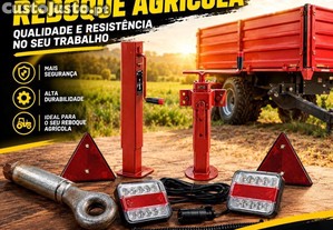 Vários acessórios para reboques agrícolas