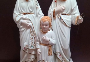 Sagrada Família em Biscuit pintado