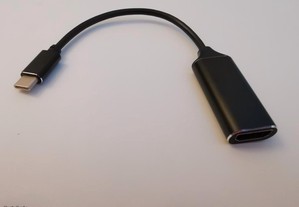 Portes Gratuitos Adaptador USB-C macho para HDMI 4K fêmea NOVO