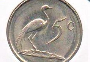 África do Sul - 5 Cents 1977 - soberba