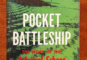Livro "Pocket battleship - The story of the Admiral Scheer", de Ad. T. Krancke e H. J. Brennecke