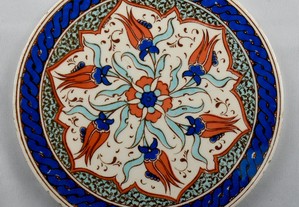 Placa / Azulejo redondo em cerâmica