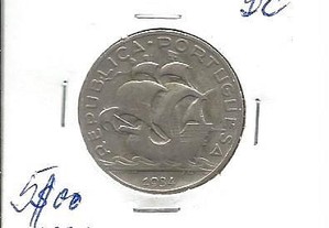 Espadim - Moeda de 5$00 de 1934 - Bc