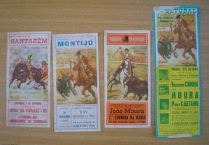 Programa tourada Setúbal Santarém Montijo 1982
